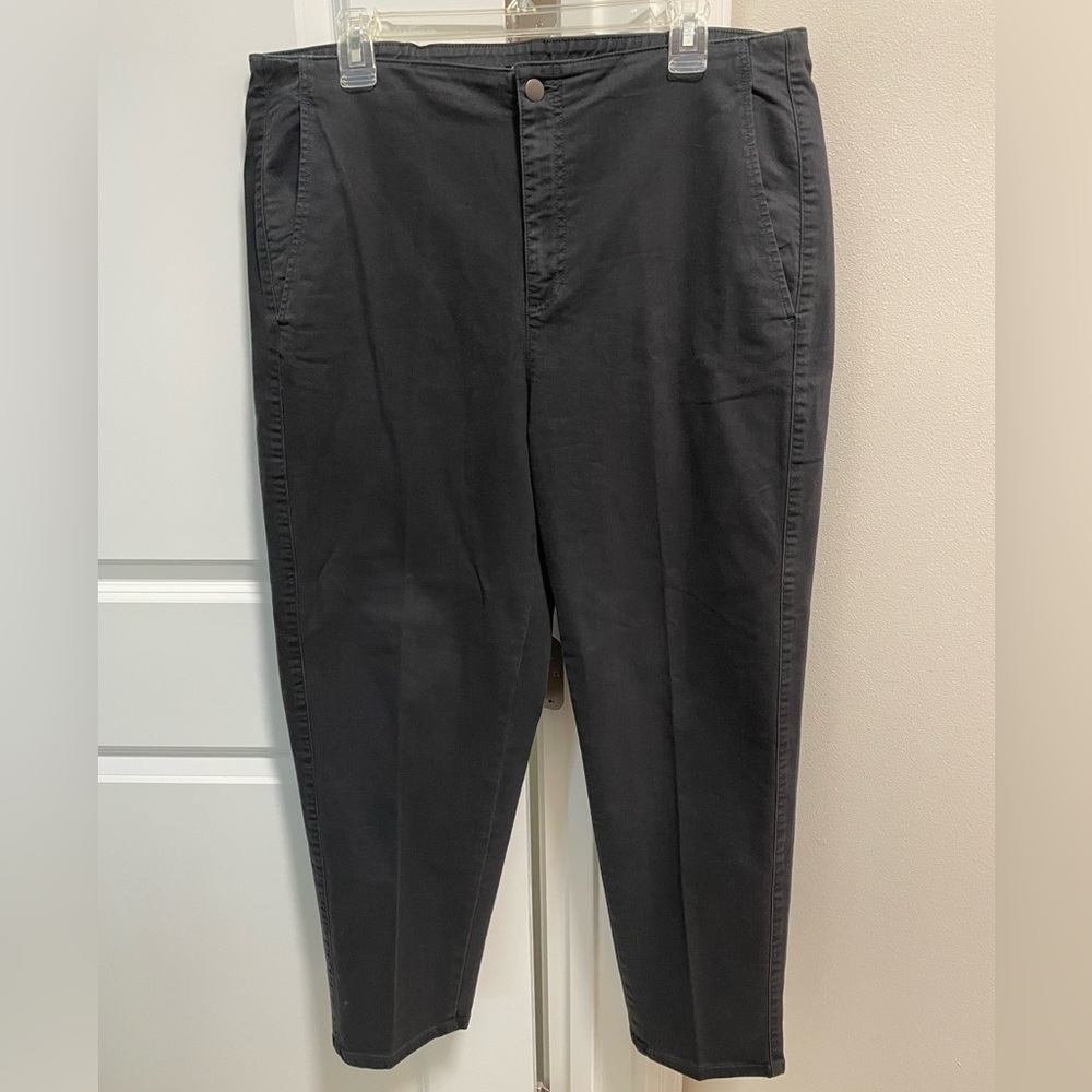 Eileen Fisher Black Organic Cotton Pants